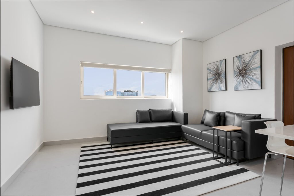 1 bed living room